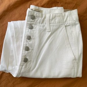 Madewell jeans white ballon style NWT